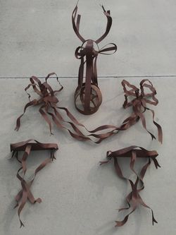 Vintage rusty metal art piece