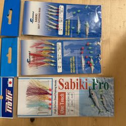 Sabiki Fishing jigs  size 6 size 4 size 2