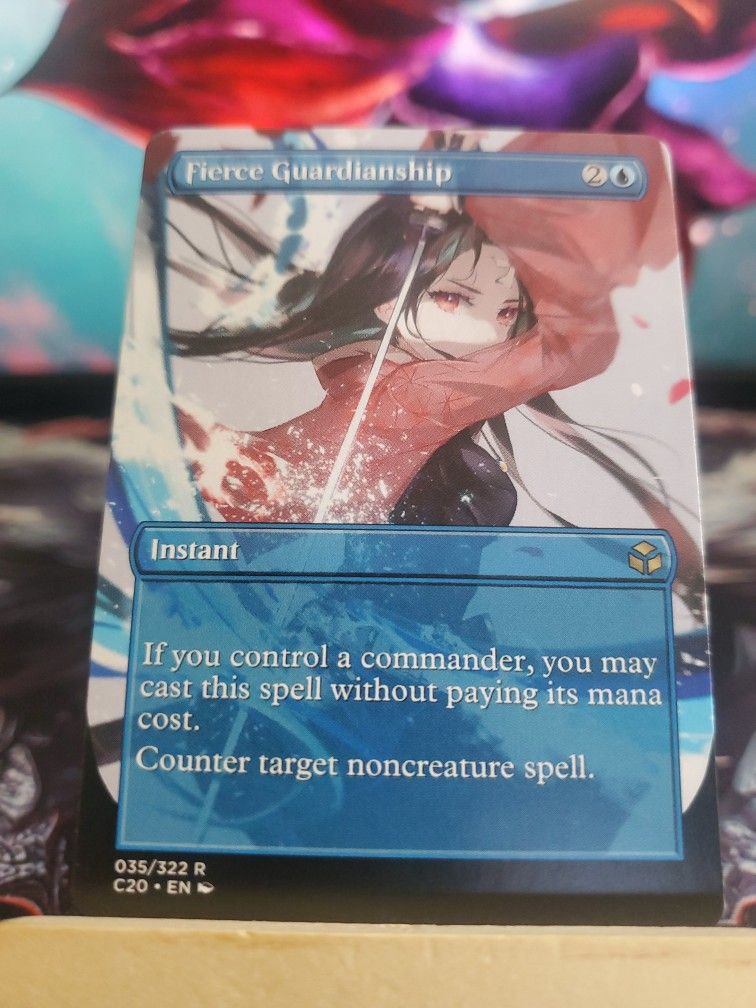 Magic the Gathering Custom Proxy Fierce Guardianship (Anime)
