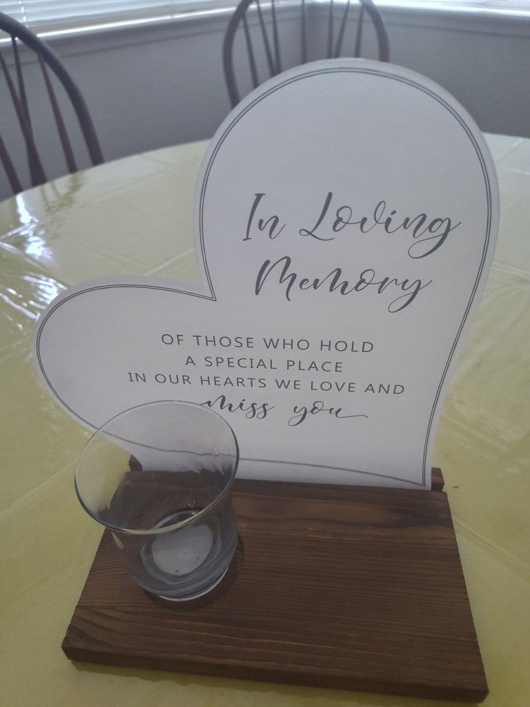 In Memory Of Wedding Sign