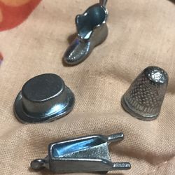 Lot of 4 Monopoly Game Token Replacement Pieces