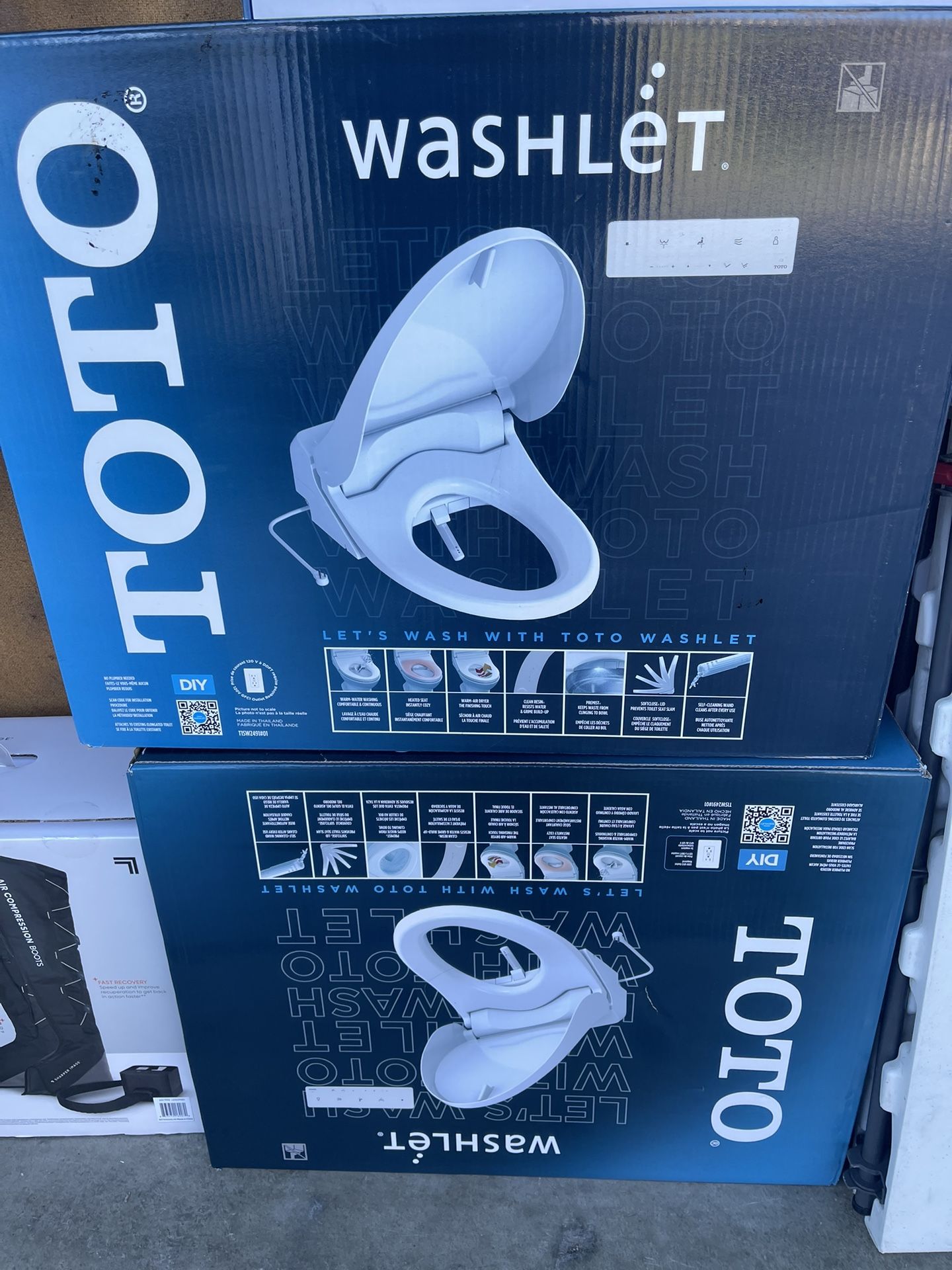Toto Washlet Elongated Toilet Seat With Remote New * 3 Available * Price IS Set**