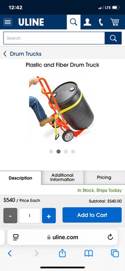 Wesco Poly/ Fiber Drum Dolly