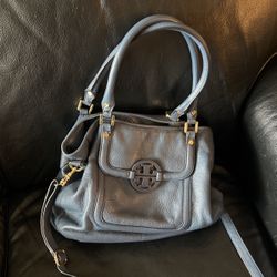 Tori Birch Blue Leather Purse