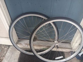 ​700c Hybrid/Commuter Bike Wheelset - Alexrims & NEW Bontrager Tires