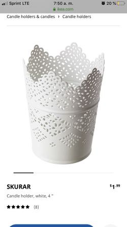 Candle holders - ikea 1.50 usd each