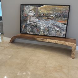 Natural Wood Bench 