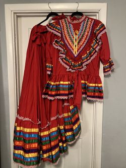Vestido Rojo De Folclórico