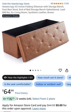 Storage ottoman