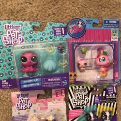 Littlest Pet Shop 4 Sets All Total $28. New