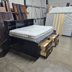 Full Captains Bed And Mattress 