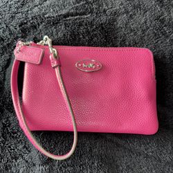 Coach Pink Wristlet 