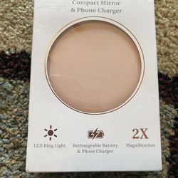 Compact Mirror & Phone Charger