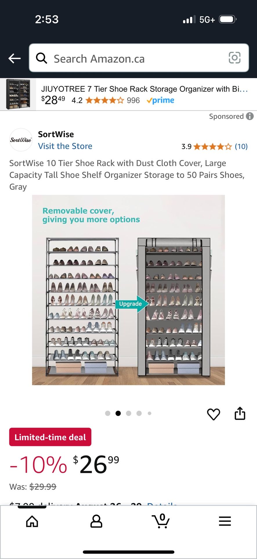 9 Tier Shoe Organizer