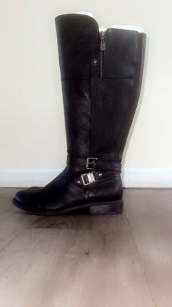 New G by Guess Women’s Hilight Black Knee High Riding Boots Size 9 M
