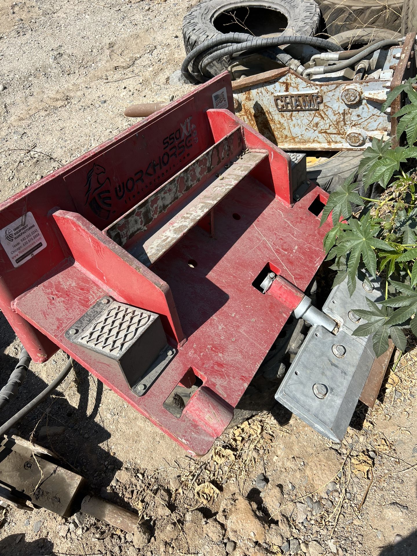 Skid Steer Floor Scraper Attachment