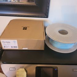 Bambu Lab PLA Matte Ice Blue- used