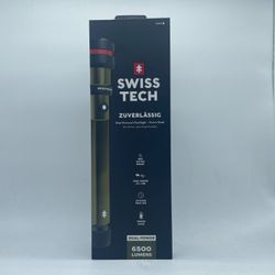 New Swiss Tech Zuverlassig Dual Powered Flashlight + Power Bank  31650