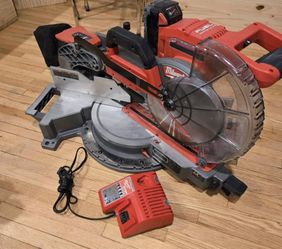 Miter saw cordless 10" double bevel, sliding. 
