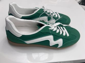 Green/White Women Shoes. Size 11