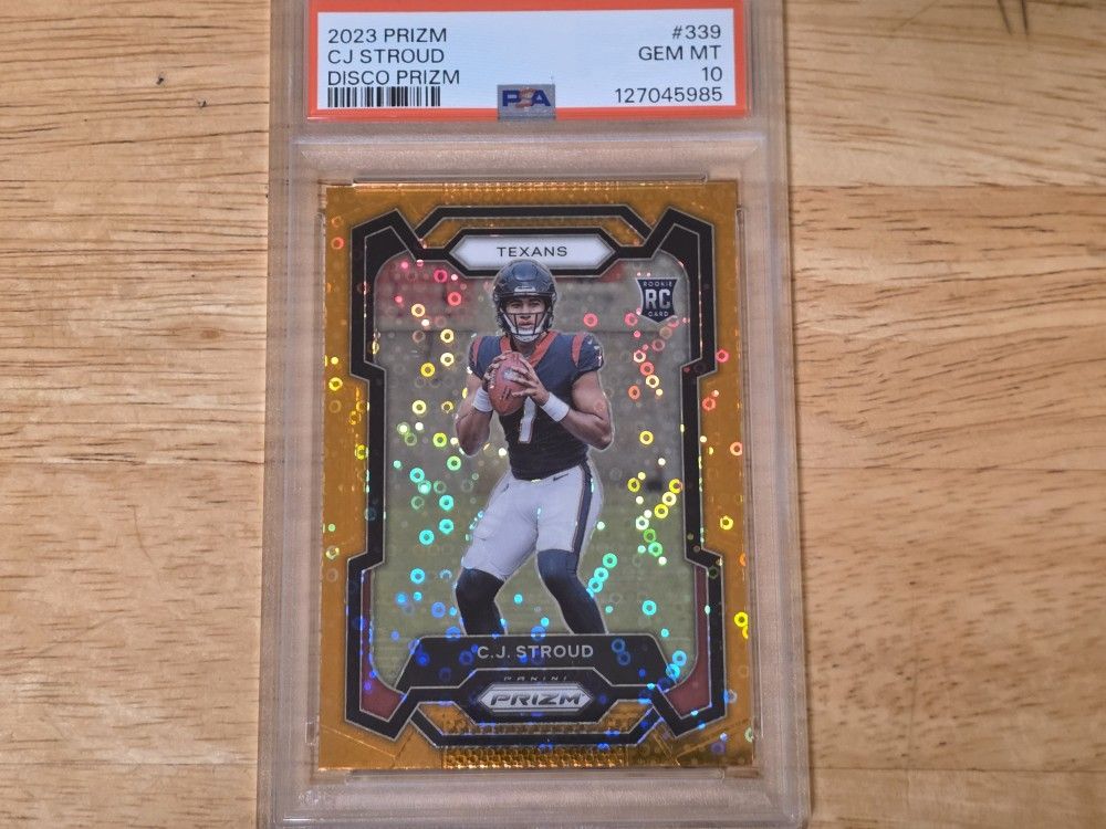 2023 CJ Stroud Disco Prizm Rookie #339 PSA 10