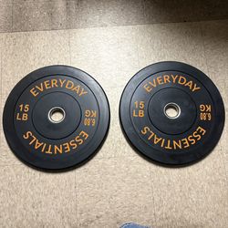 15lb Olympic Bumper Plates
