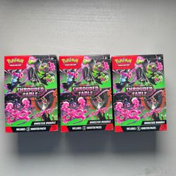 BOX OF 3 - Pokemon Shrouded Fable Booster Bundle (18 Packs) - 3X Bundles