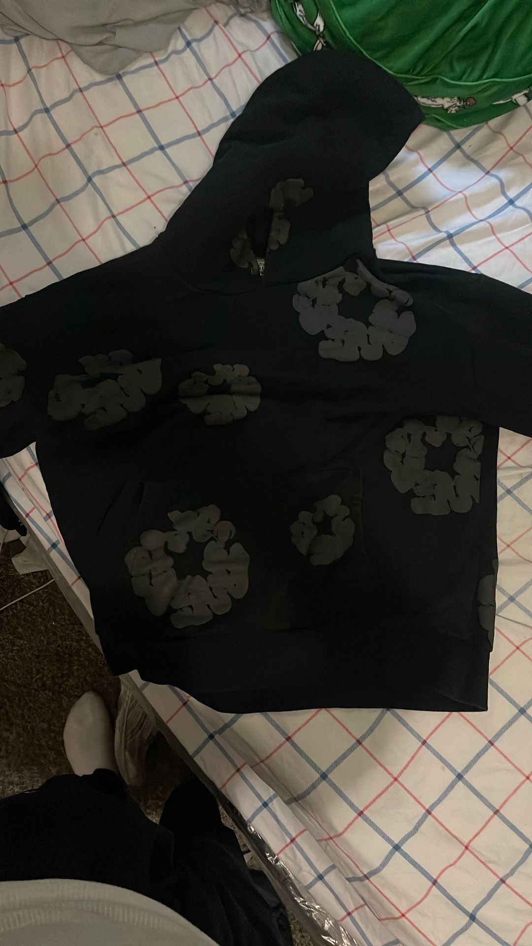 Denim Tear Hoodie All Black