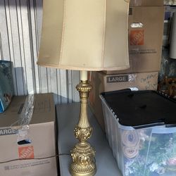Antique Lamp With Antique Shade