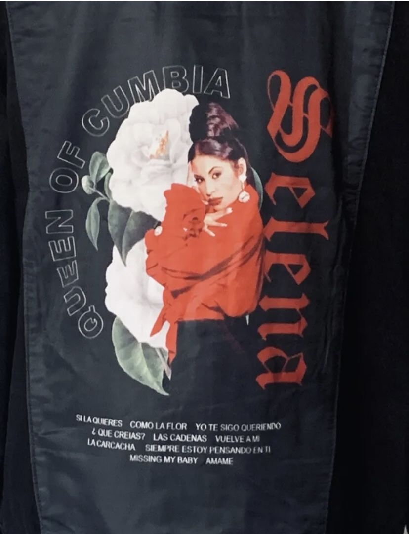 Selena Quintanilla Official Merchanise Black Denim Jacket Womens