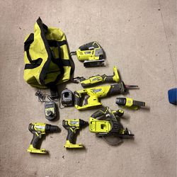 Ryobi power tool set w/battery and charger