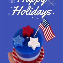 4th Of July Candle 