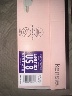Kensie Endy Comfort Beige Double Strap Slide Sandals Women's Size 8