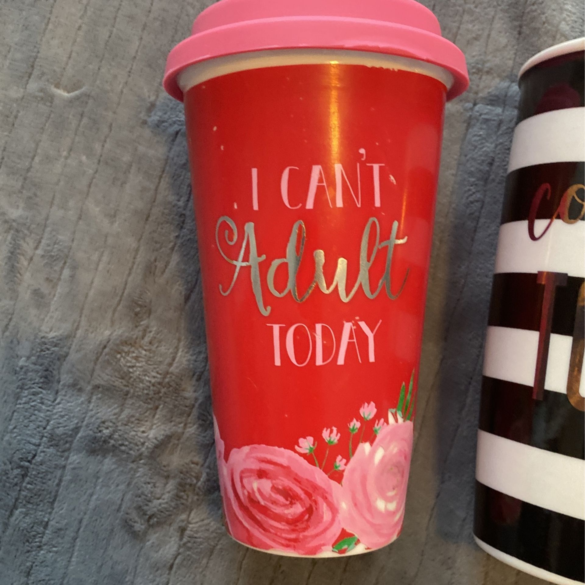 Travel Coffee Mugs Ceramic Novelty Set Of 2