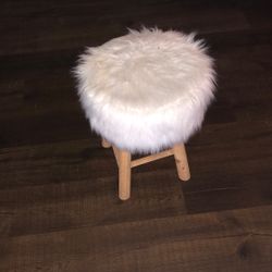 White Fuzzy Chair