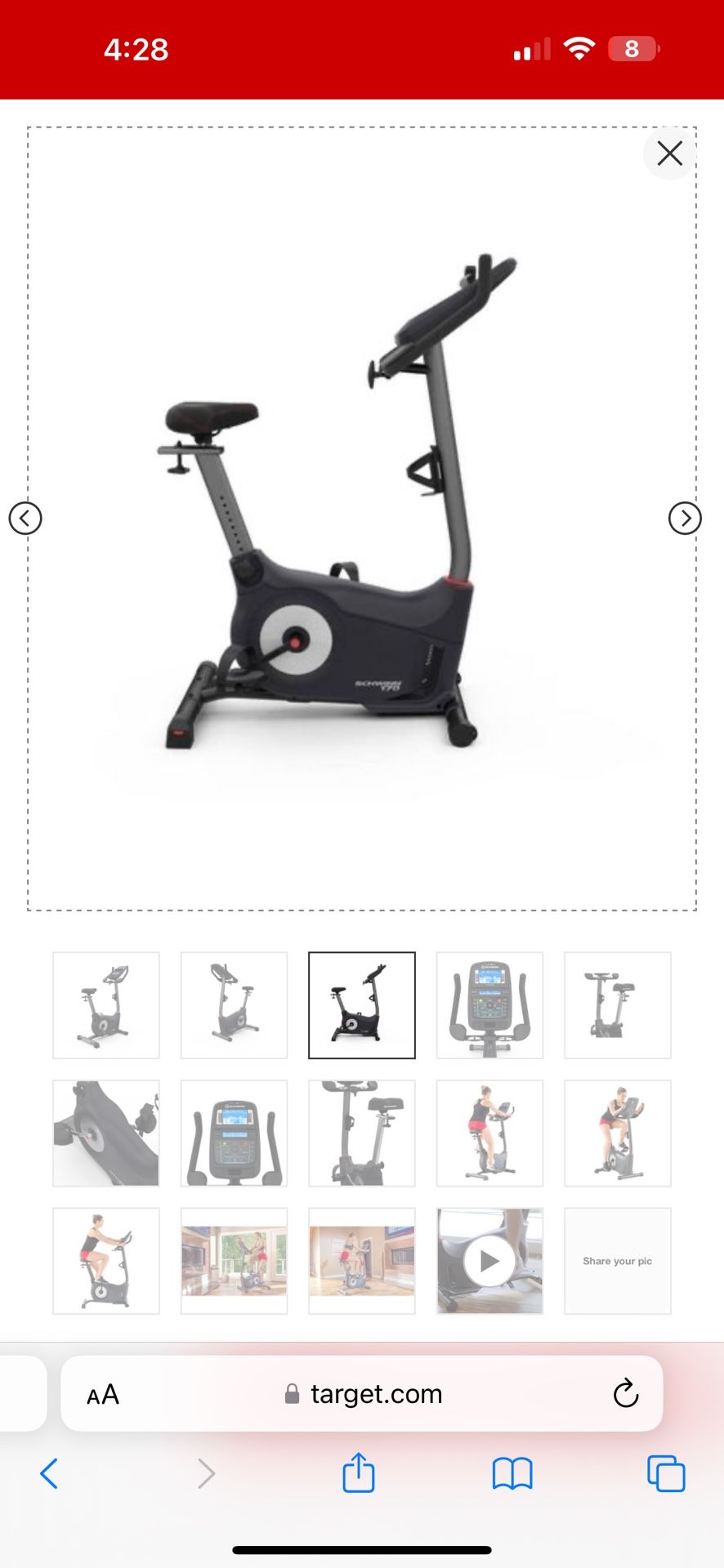 Schwinn 170 Upright Exercise Bike 