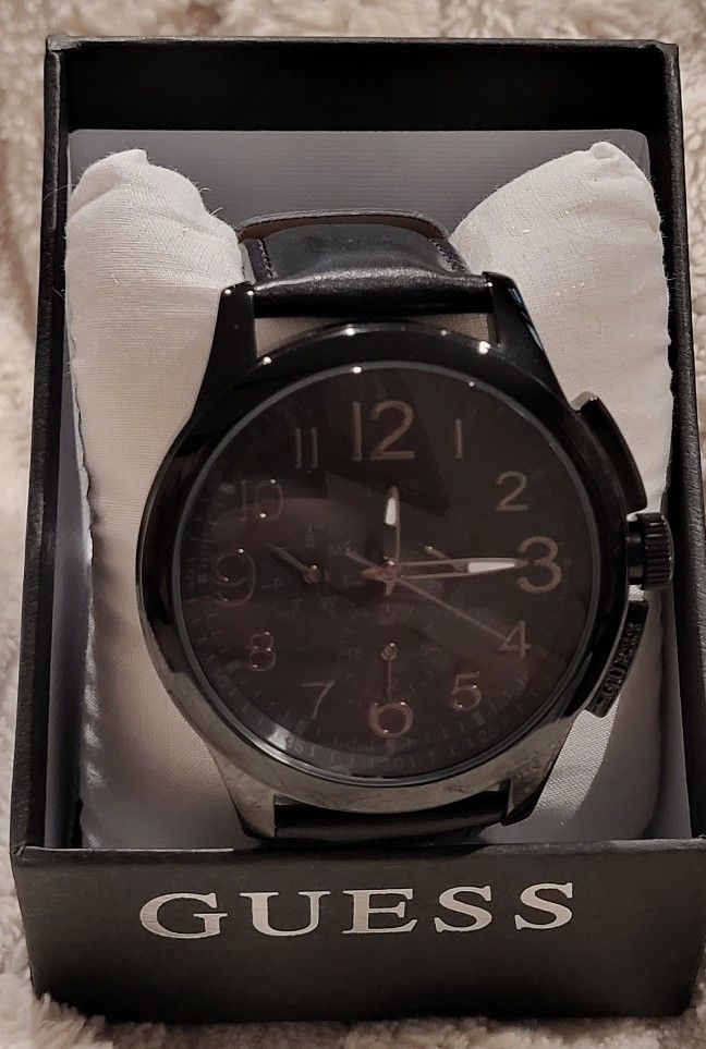 Brand New With Box Black Guess Watch