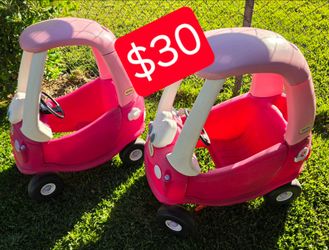 2 Little Tikes Princess Cozy Coupe Read discription