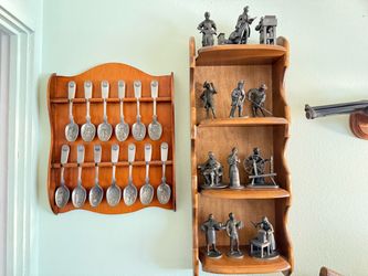 Vintage Pewter Collectibles – State Spoons & Colonial Figurines