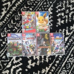 Switch Games. Pokemon Eevee, Mario Odyssey, Minecraft, Marvel Superheroes 2, My Hero , Lego Ninjago