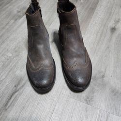 Alfani Men's Distressed Leather BOOT,  8.5M