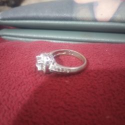 2 Karat White Gold  Double Halo Engagement Ring 