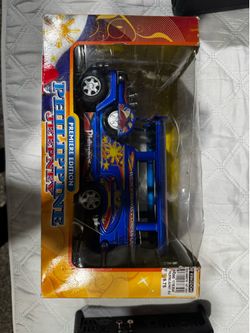 PhilCraft Premiere Edition Philippine Jeepney Blue Die-cast Vehicle