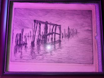 Robert Zerlin - "PIER" Etching Artwork 