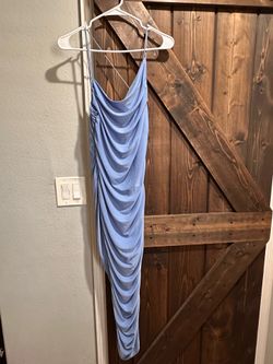 SHEIN Light Periwinkle Cowl Neck Slip Dress