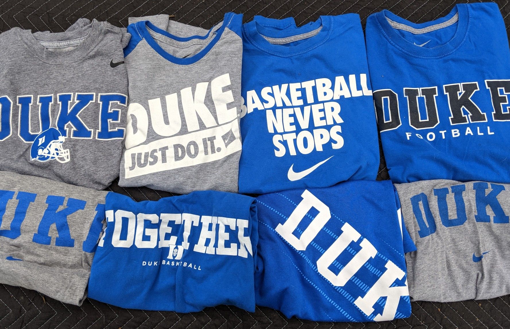 Lot of 8 Duke Nike shirts