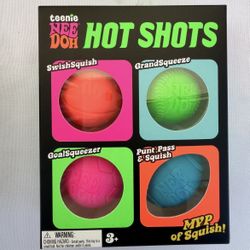 Needoh Hot Shots Squishy Toys 