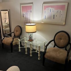 2 Chairs.  &.  2 End Tables