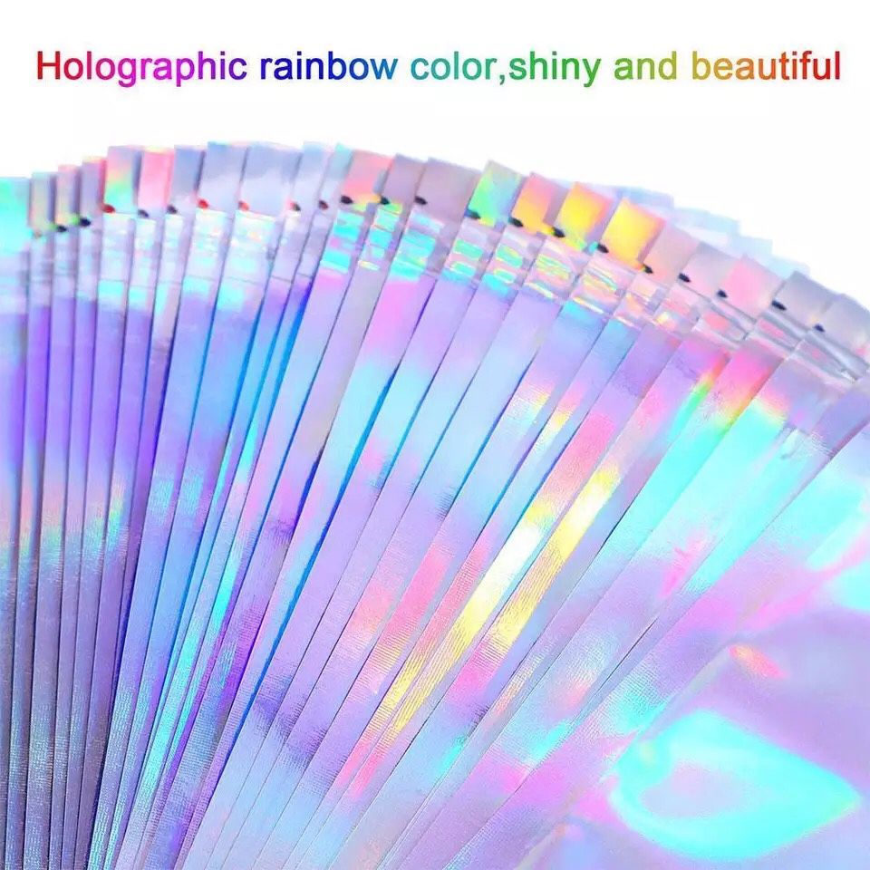 Wholesale holographic laser poly ziploc gift bag