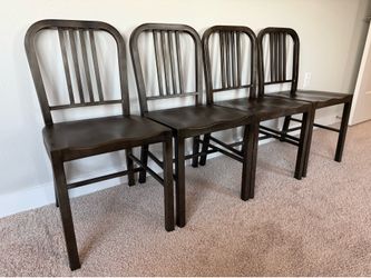 Set of 4 Metal Chairs